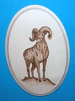 Evi's Lädeli Produkt Holz Brandmalerei Medaillons